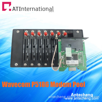 8 Ports Modem Pool Wavecom P5186 Chipset 850/900/1800/1900MHz